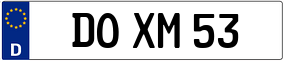 Trailer License Plate
